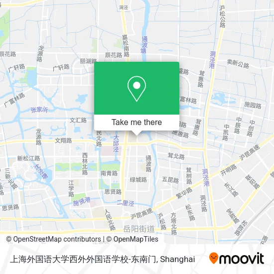 上海外国语大学西外外国语学校-东南门 map
