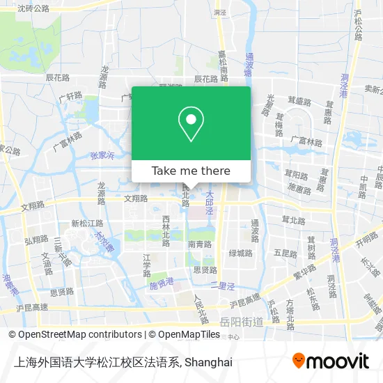 上海外国语大学松江校区法语系 map