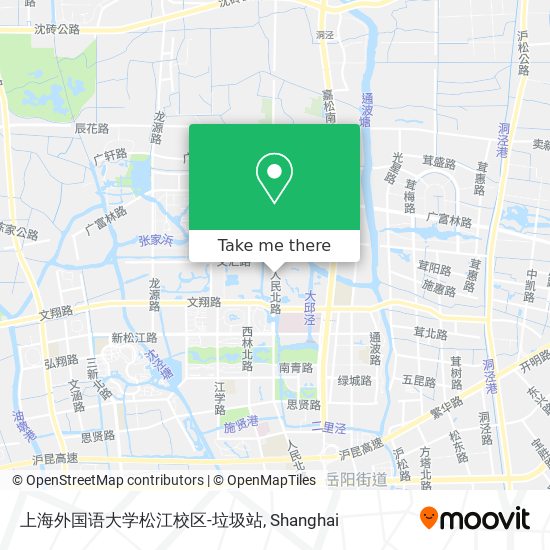 上海外国语大学松江校区-垃圾站 map