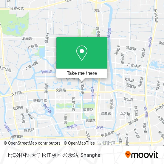 上海外国语大学松江校区-垃圾站 map
