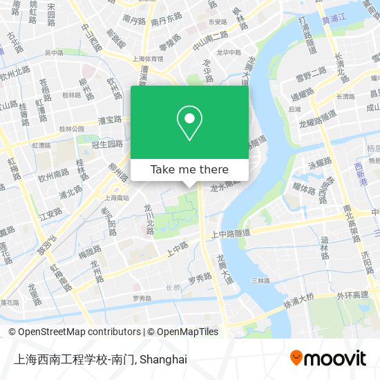 上海西南工程学校-南门 map