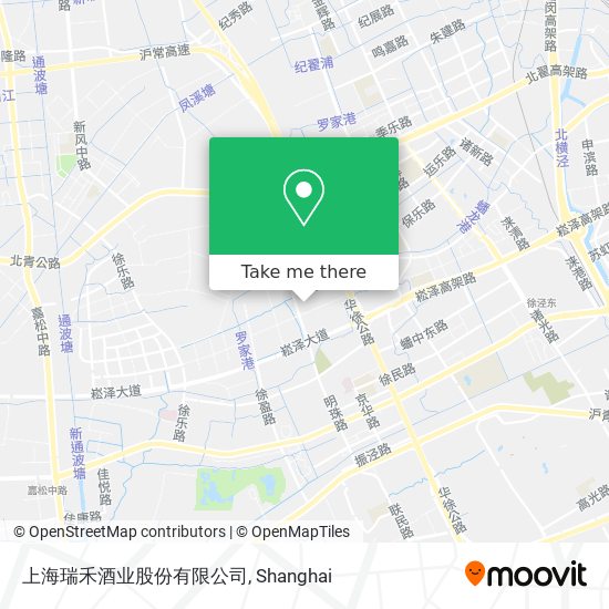 上海瑞禾酒业股份有限公司 map