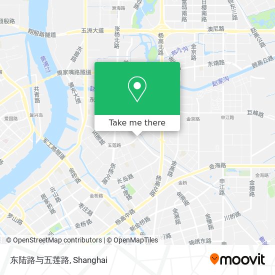 东陆路与五莲路 map