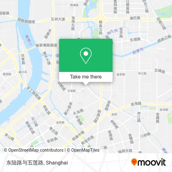 东陆路与五莲路 map