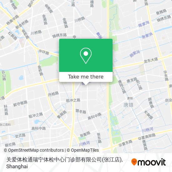 关爱体检通瑞宁体检中心门诊部有限公司(张江店) map