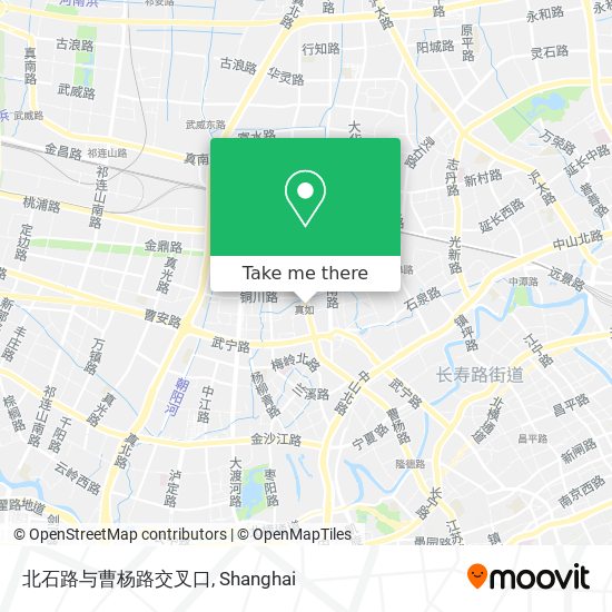 北石路与曹杨路交叉口 map