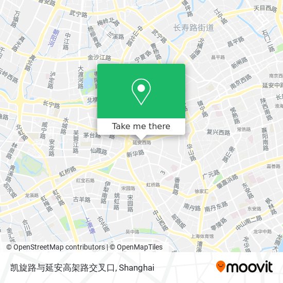 凯旋路与延安高架路交叉口 map