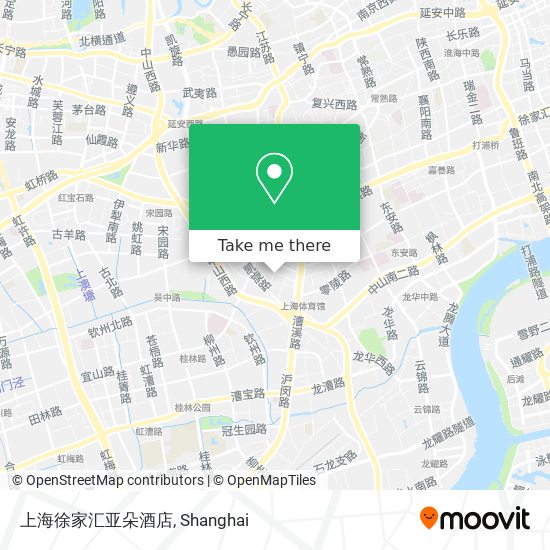 上海徐家汇亚朵酒店 map