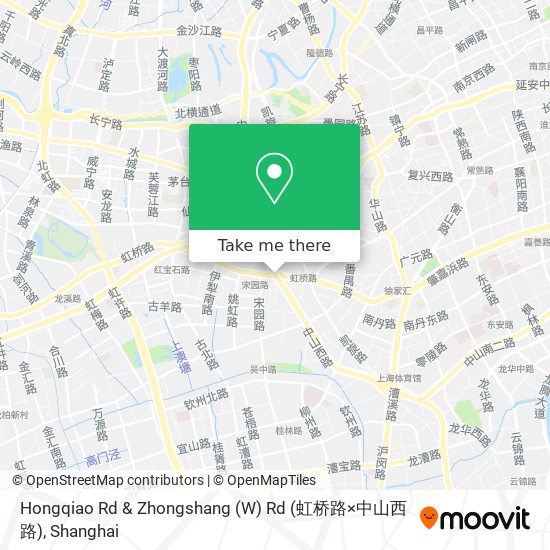 Hongqiao Rd & Zhongshang (W) Rd (虹桥路×中山西路) map