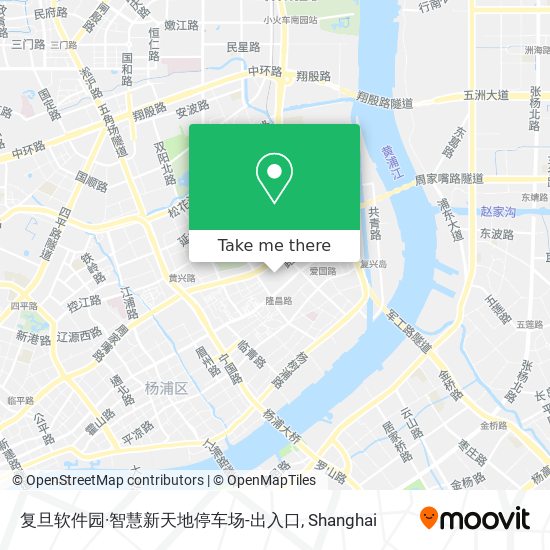 复旦软件园·智慧新天地停车场-出入口 map