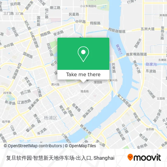 复旦软件园·智慧新天地停车场-出入口 map