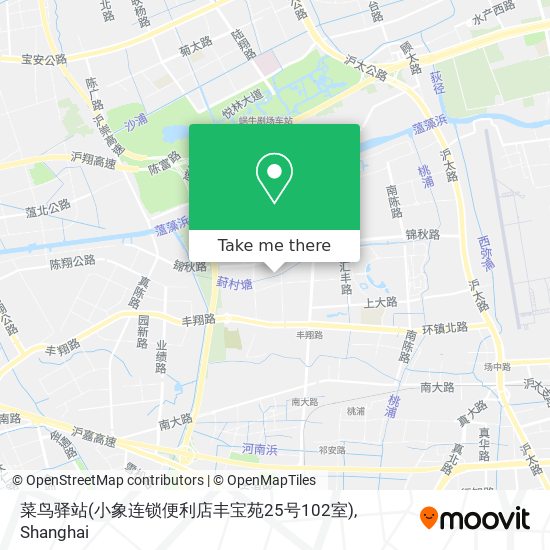菜鸟驿站(小象连锁便利店丰宝苑25号102室) map