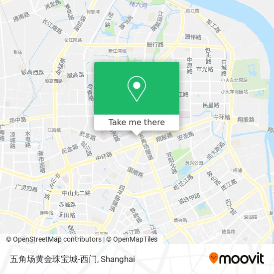 五角场黄金珠宝城-西门 map