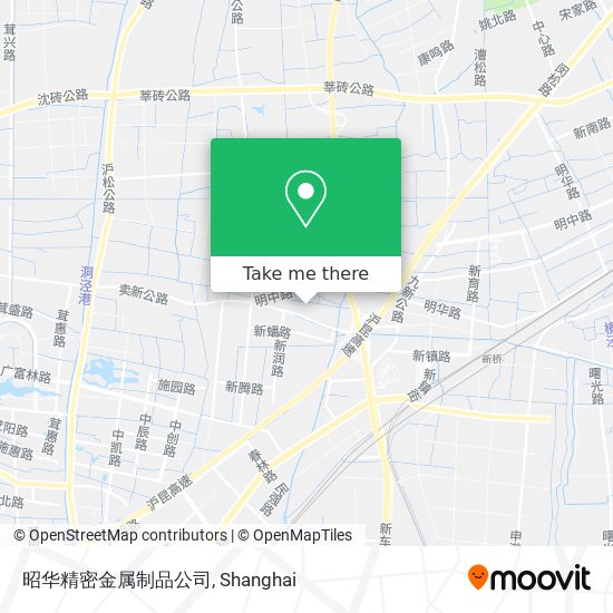 昭华精密金属制品公司 map