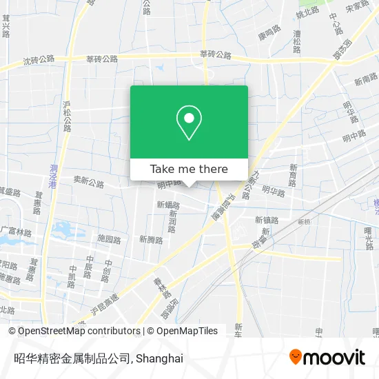 昭华精密金属制品公司 map