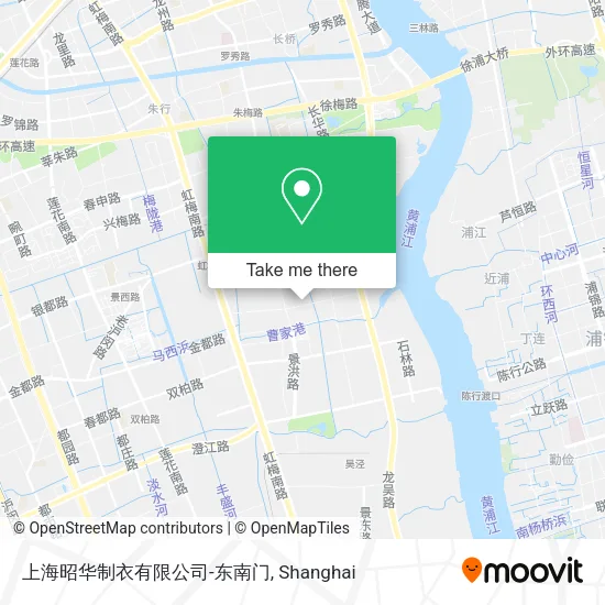 上海昭华制衣有限公司-东南门 map