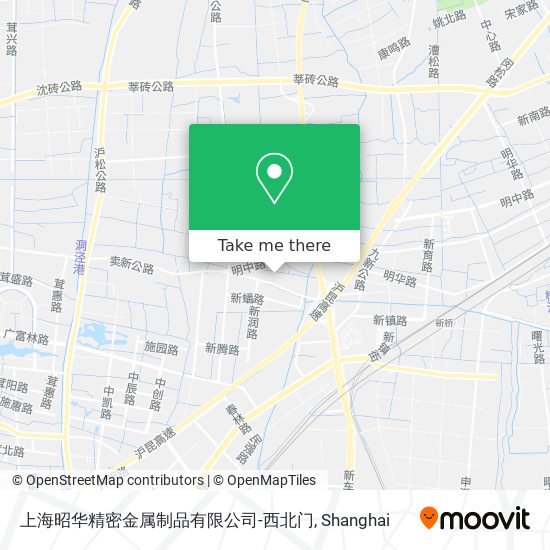 上海昭华精密金属制品有限公司-西北门 map
