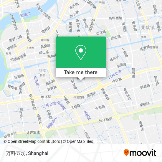 万科五坊 map