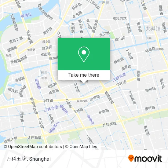 万科五坊 map