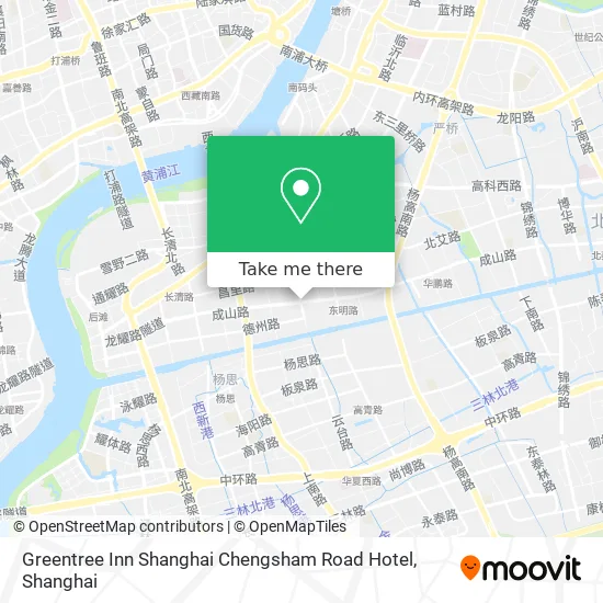 Greentree Inn Shanghai Chengsham Road Hotel map