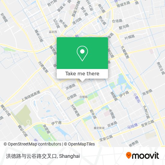 洪德路与云谷路交叉口 map