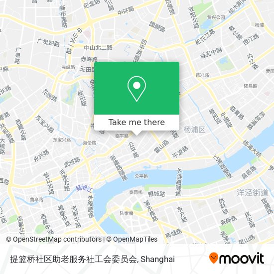 提篮桥社区助老服务社工会委员会 map