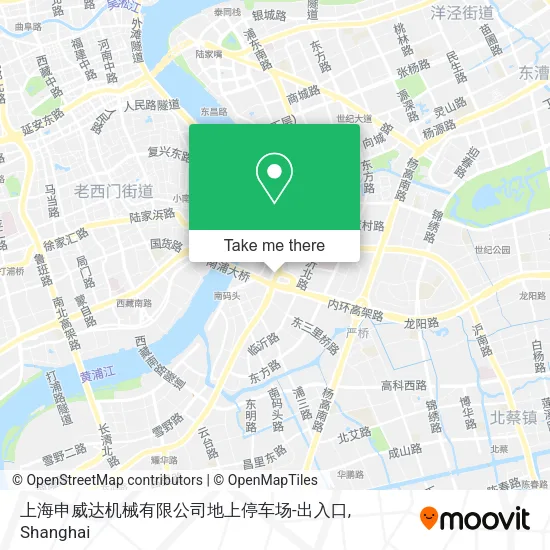 上海申威达机械有限公司地上停车场-出入口 map