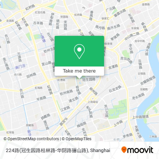224路(冠生园路桂林路-华阴路骊山路) map