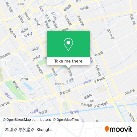 希望路与永盛路 map