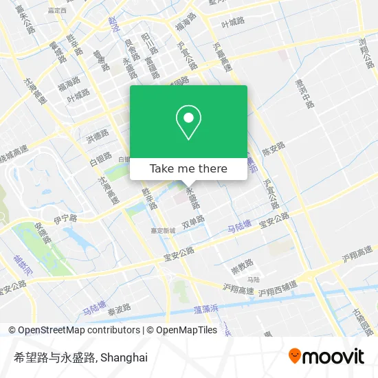希望路与永盛路 map