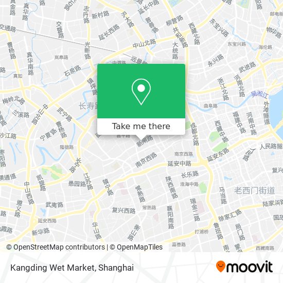 Kangding Wet Market map