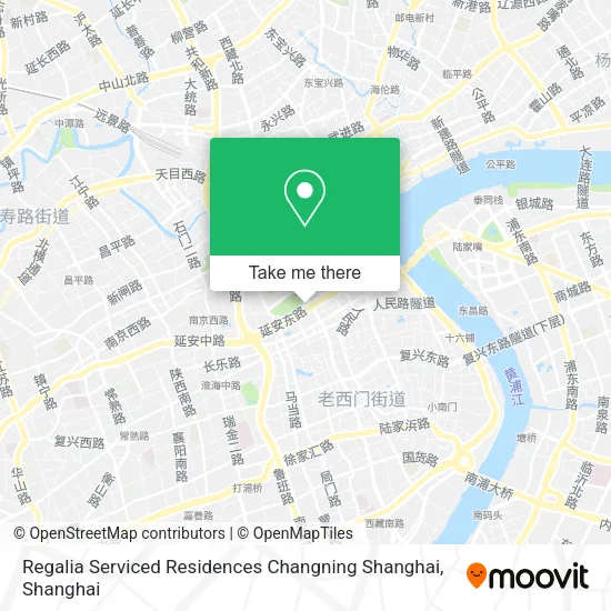 Regalia Serviced Residences Changning Shanghai map