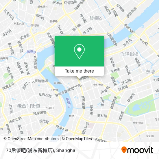 70后饭吧(浦东新梅店) map