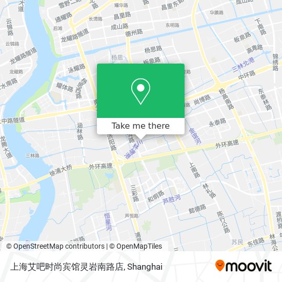 上海艾吧时尚宾馆灵岩南路店 map