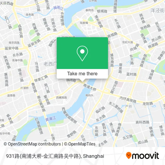 931路(南浦大桥-金汇南路吴中路) map