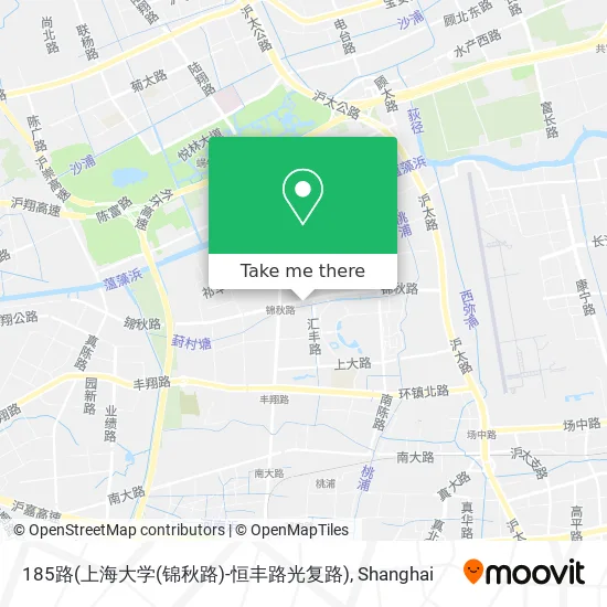 185路(上海大学(锦秋路)-恒丰路光复路) map