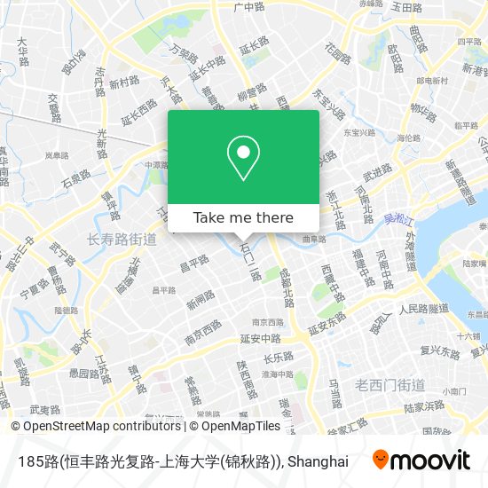 185路(恒丰路光复路-上海大学(锦秋路)) map