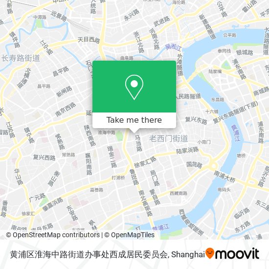 黄浦区淮海中路街道办事处西成居民委员会 map