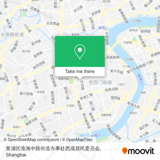 黄浦区淮海中路街道办事处西成居民委员会 map
