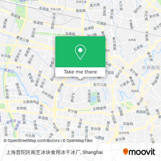 上海普陀区南芝冰块食用冰干冰厂 map