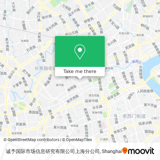诚予国际市场信息研究有限公司上海分公司 map