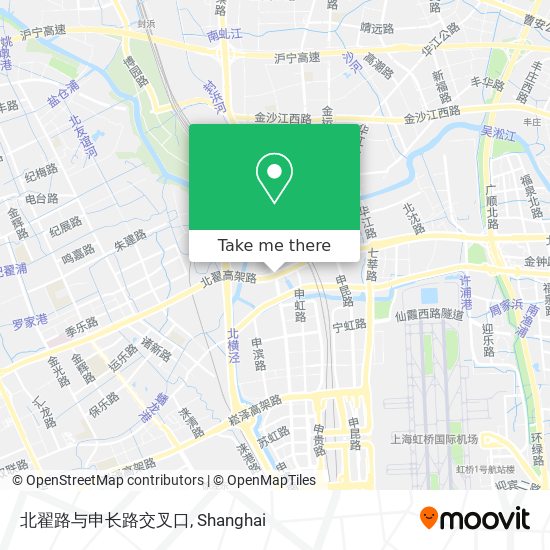 北翟路与申长路交叉口 map
