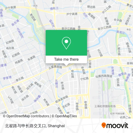 北翟路与申长路交叉口 map