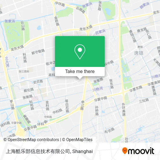 上海酷乐部信息技术有限公司 map