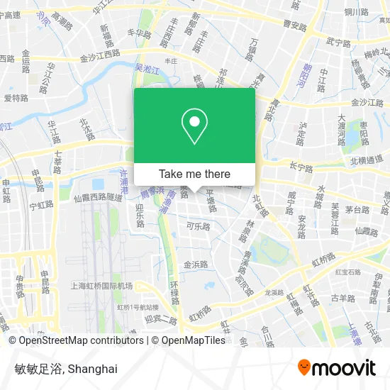敏敏足浴 map