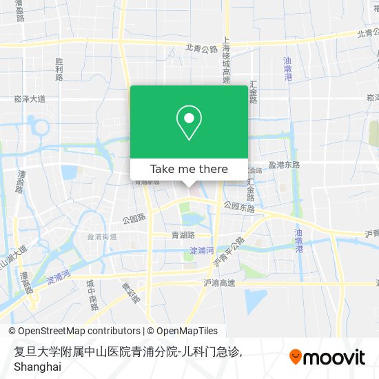 复旦大学附属中山医院青浦分院-儿科门急诊 map