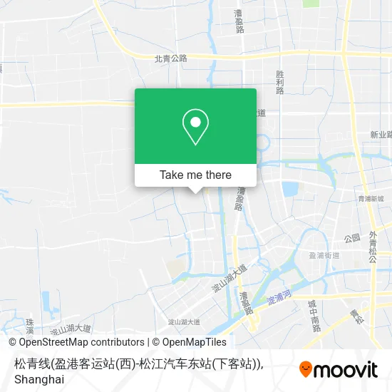 松青线(盈港客运站(西)-松江汽车东站(下客站)) map