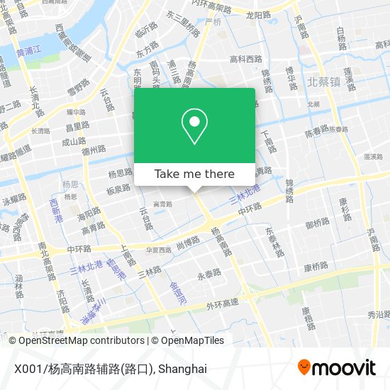 X001/杨高南路辅路(路口) map