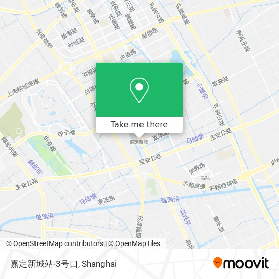 嘉定新城站-3号口 map