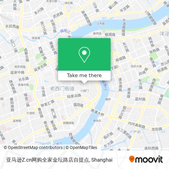 亚马逊Z.cn网购全家金坛路店自提点 map